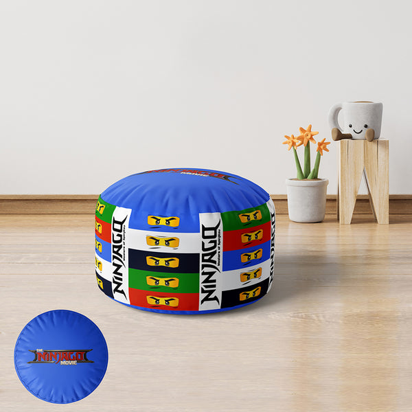 Velvet and linen children's pouf -PRV-238