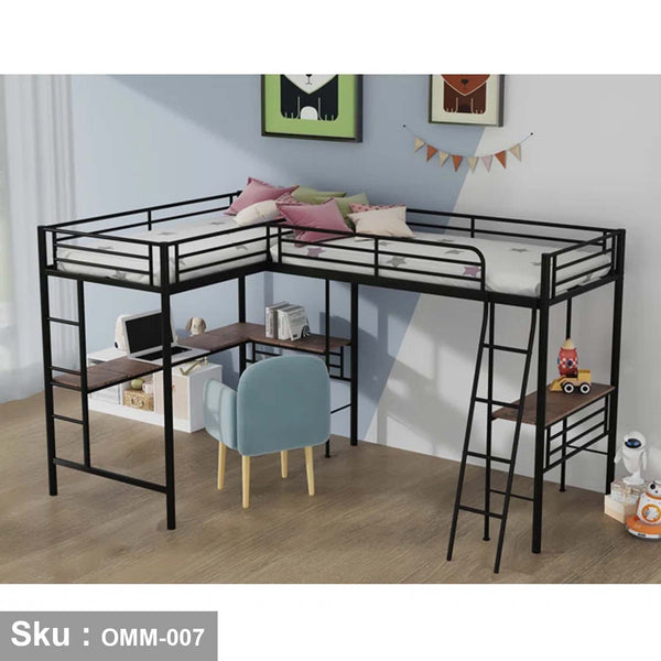 Metal baby bed with thermal paint - OMM-007