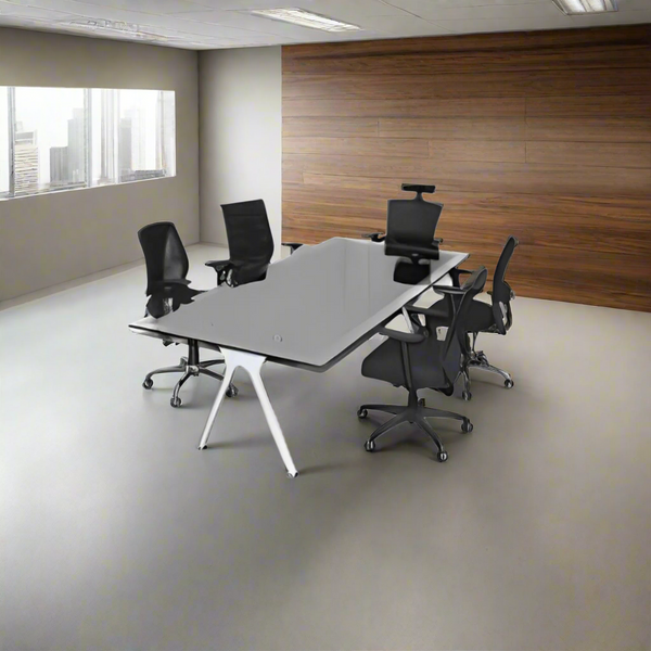 Meeting table - 200x100 - Spanish MDF wood with metal chassis - CEM-056