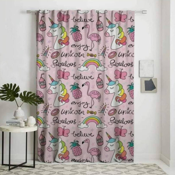 Children's curtain, velvet fabric with linen - PRV-136