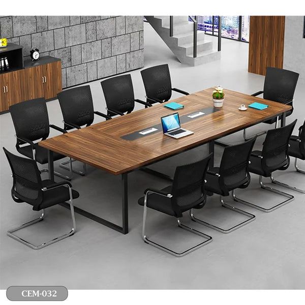 Meeting table - 240x120 - Spanish MDF wood with metal chassis - CEM-032