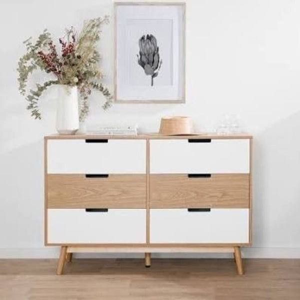 Side Drawer Unit CHW-002 – Counter Wood × Musky Legs with Doco Paint + Oyster