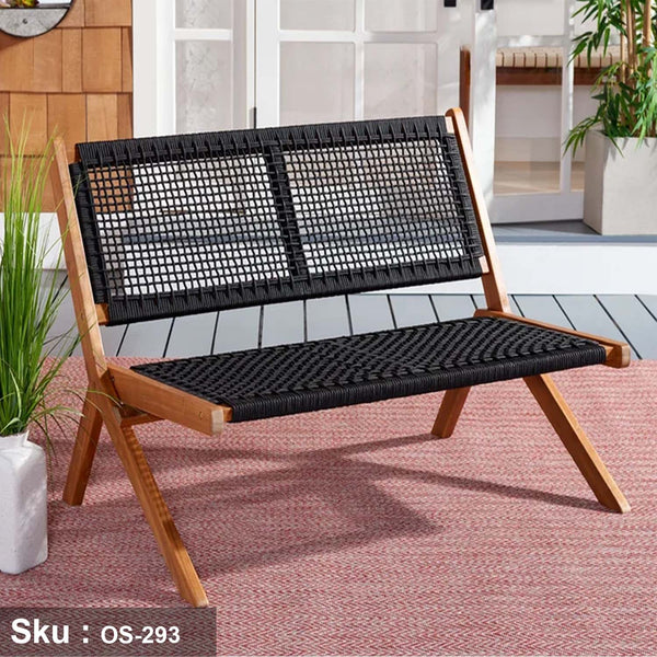 2-seater sofa made of ropes - OS-293