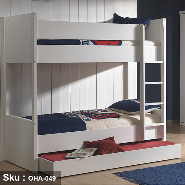 Two-tier wooden bed - OHA-049