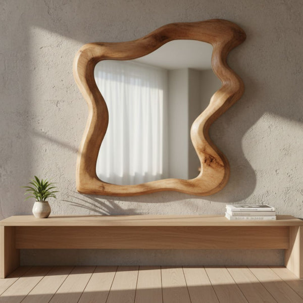 Fiberglass moisture-resistant mirrors – 200 cm width × 100 cm height – luxurious modern design – model FIG-012