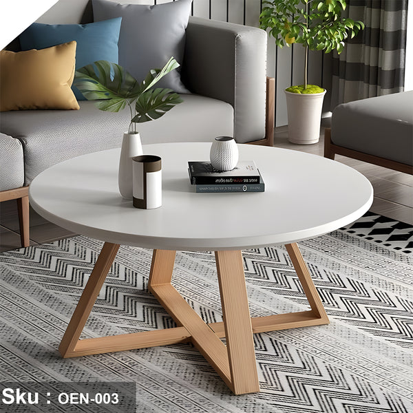 Natural wood coffee table - OEN-003