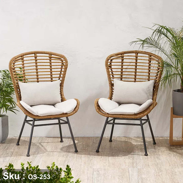 2 Chair Set from Rattan - OS-253