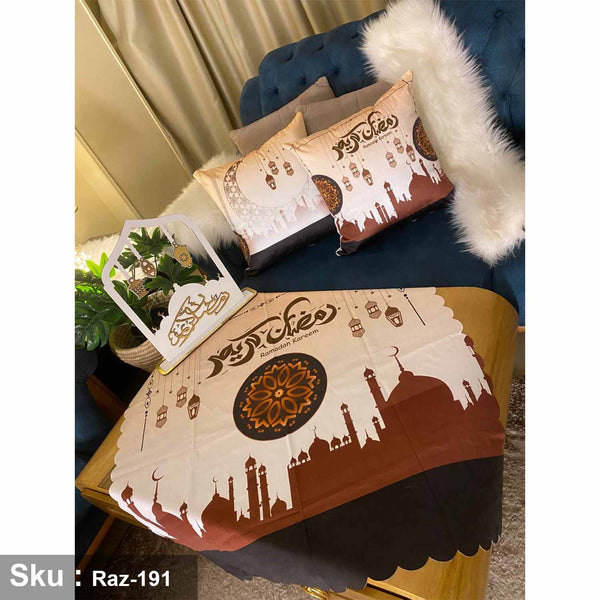 Set of 2 Cushion Covers and Velvet Bedspread - RAZ-191