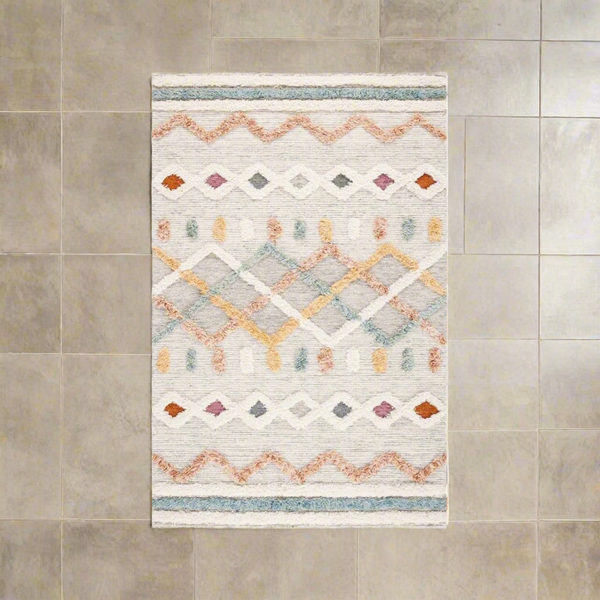 Handmade pure wool rug - 200x150cm - LUS-231