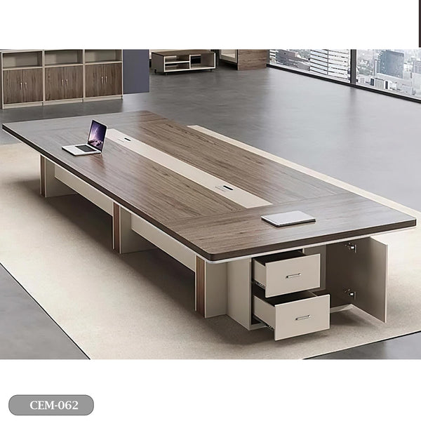 Meeting table - 240x120 - Spanish MDF wood with metal chassis - CEM-062