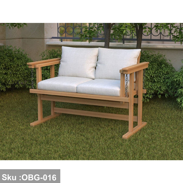 Red Beech Wood Rocking Sofa - OBG-016