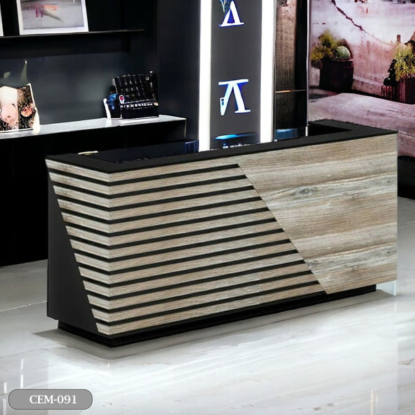 Reception desk - Reception Counter - Spanish MDF wood - CEM-091