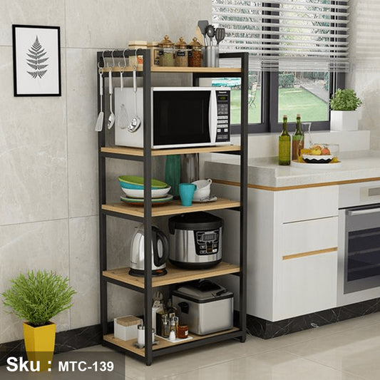 Electrostatic paint metal kitchen storage unit -MTC-139