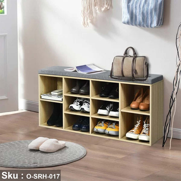 High-quality MDF wooden shoe rack - O-SRH-017