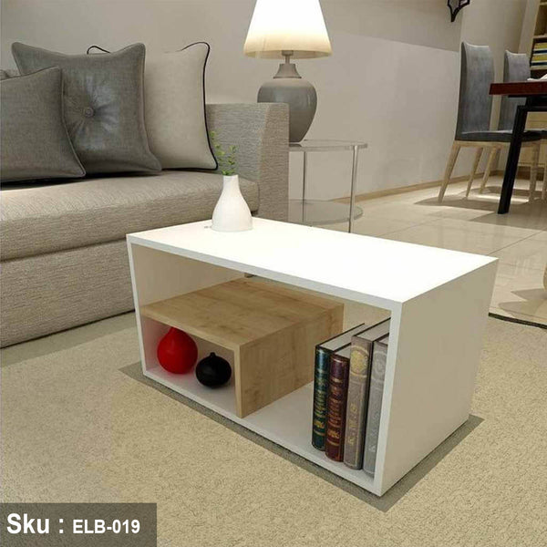 Junera coffee table with shelf, 80 * 40, MDF wood