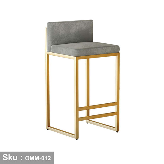 Metal bar stool with hot paint - OMM-012