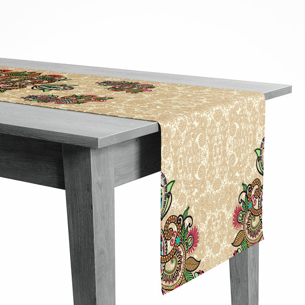 Velvet fabric dining tablecloth in linen - PRV-211