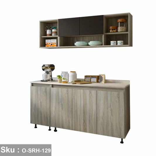 Two piece kitchen made of high quality MDF wood - O-SRH-129