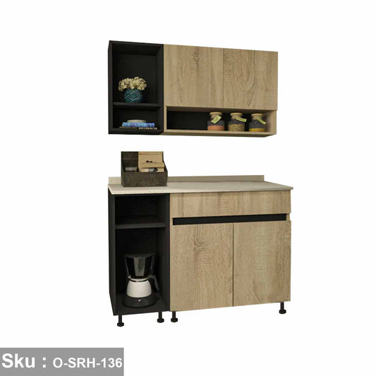 Two piece kitchen made of high quality MDF wood - O-SRH-136