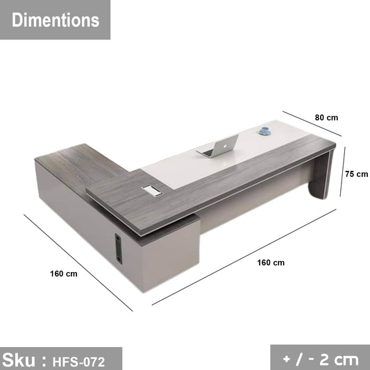 High-Quality MDF Wood Manager Desk - HFS-072