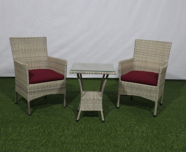 Rattan set 2 chairs and table TOK-006