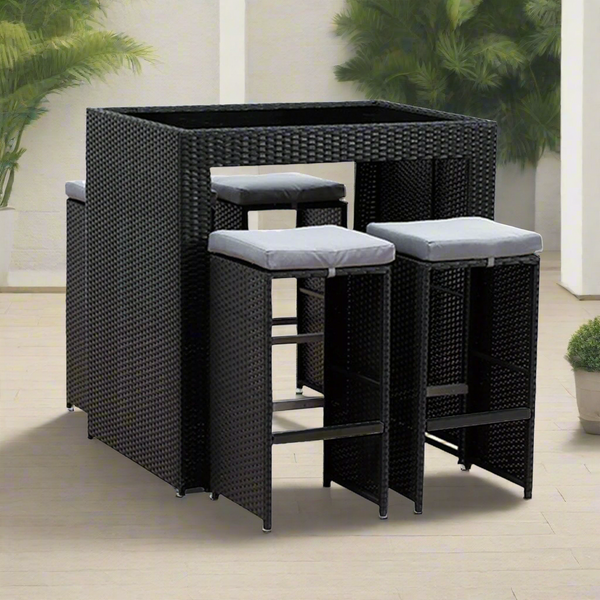 Mavel rattan bar set