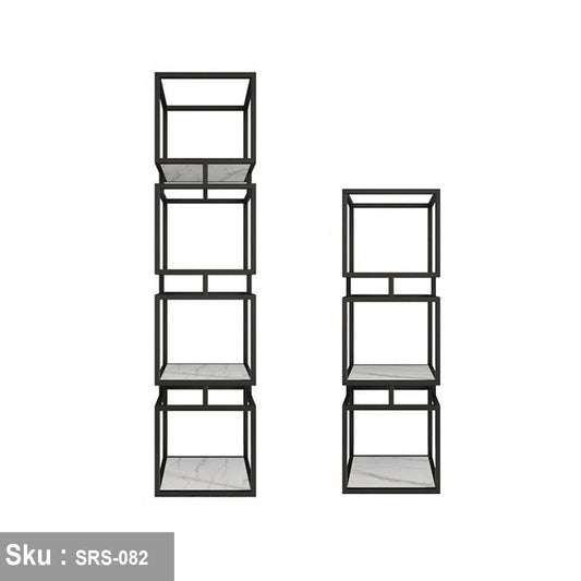 Steel and wood shelving unit - SRS-082