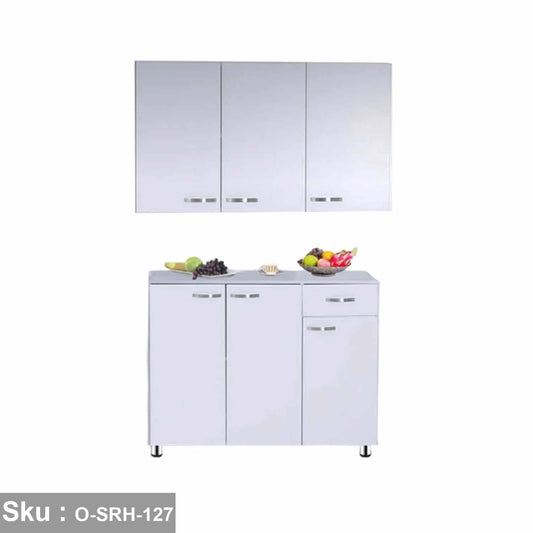 مطبخ مكون من قطعتين خشب MDF معالي الجودة – تصميم عصري أنيق