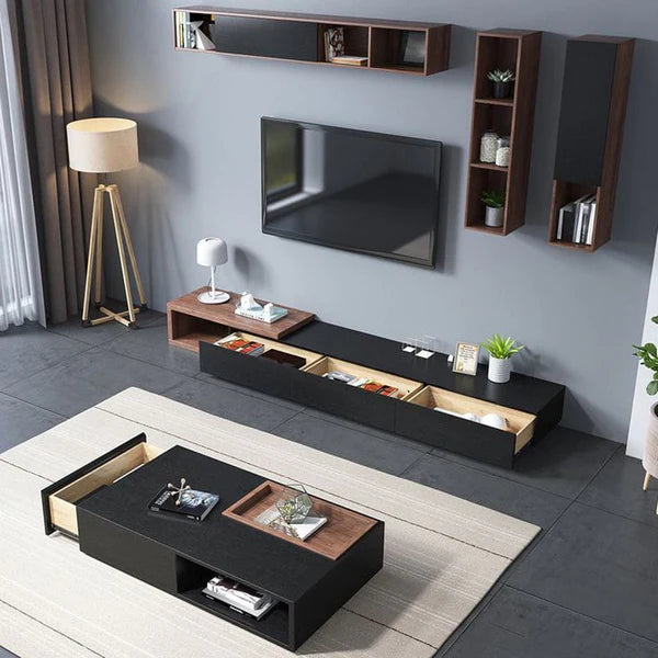 TV and coffee table made of treated Spanish MDF wood - OFS-030