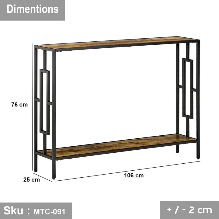 كونسول حديد وخشب ملامين - MTC-091 - اوسكار رتان
