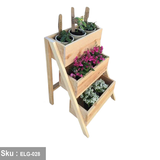 Natural wood flower holder stand - 60 * 90 - ELG-028