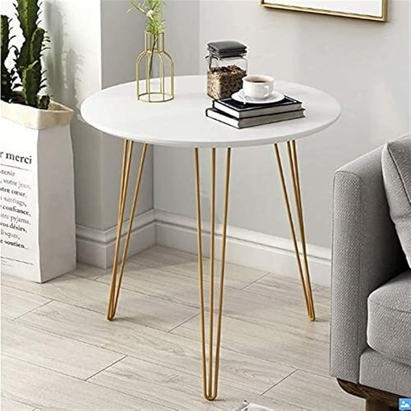 Side table made of MDF wood and metal - WAF-048