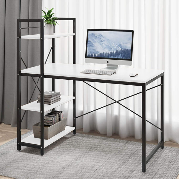 Melamine wood desk - MTC-026 - 120cmX120cm - white color