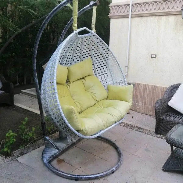 Swing for two people, 300 kg, modern design, stone color - OS-TOK-020