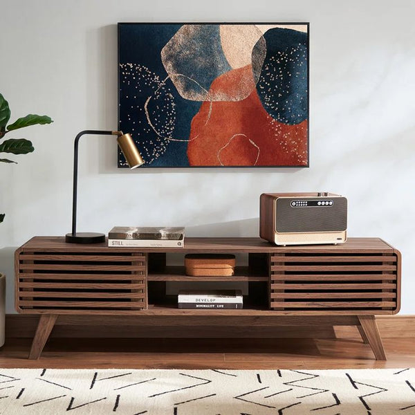 وحدة تلفزيون خشب كونتر بقشرة أرو طبيعي – موديل CHW-147 من أوسكار فرنتشر