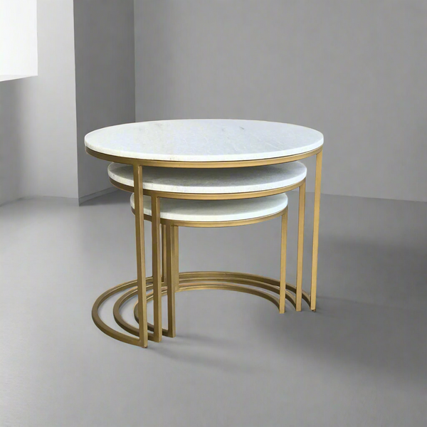 Rita side table, iron, electrostatic paint