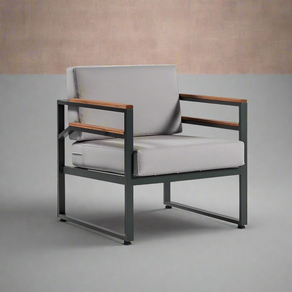 Tender metal chair for restaurants and cafes