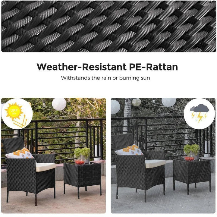 طقم رتان 2 كرسي وترابيزة - اوسكار رتان