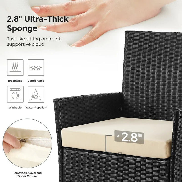 طقم رتان 2 كرسي وترابيزة - اوسكار رتان