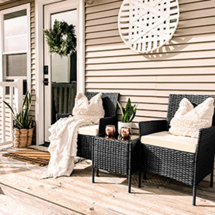 طقم رتان 2 كرسي وترابيزة - اوسكار رتان