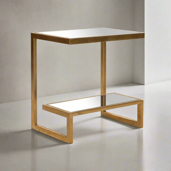 Caroline side table 50 * 45 glass