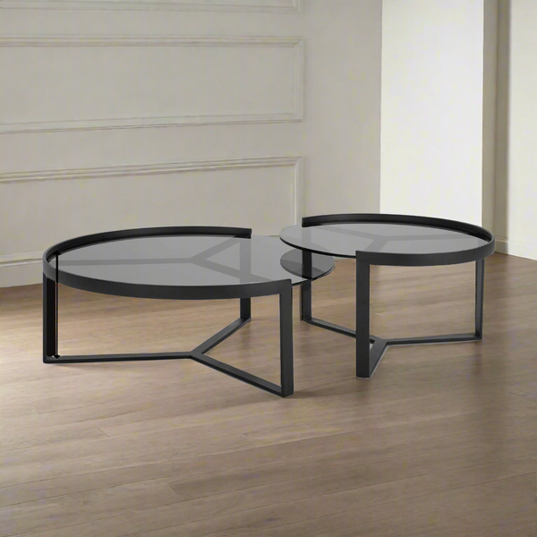 Krista iron coffee table, electrostatic paint