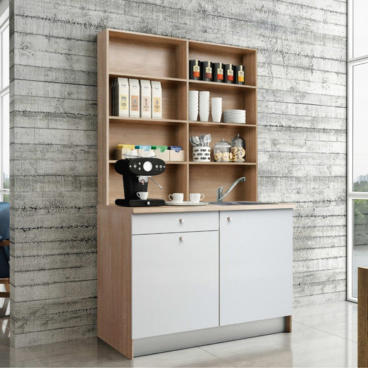 Versatile two-piece kitchen - high quality MDF wood - O-SRH-138