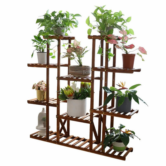 Stand New Wooden Holder for Garden Flowers