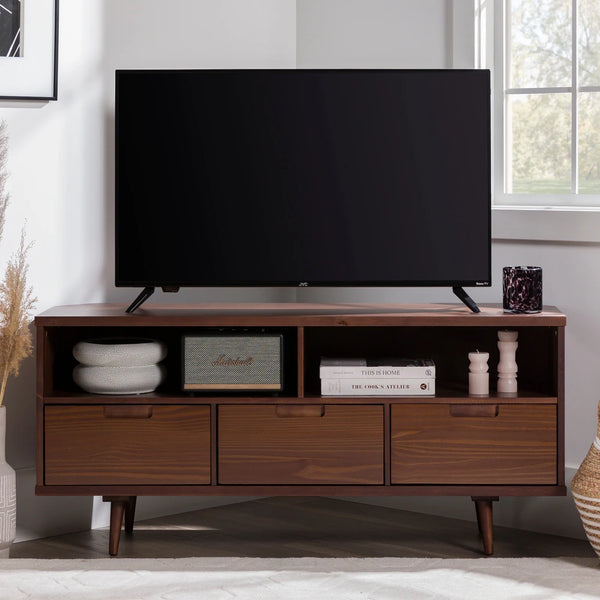 TV unit made of plywood with natural oak veneer – model CHW-172 from Oscar Furniture
