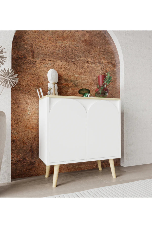White Coffee Corner – Elegant and Compact Design for Coffee Nook