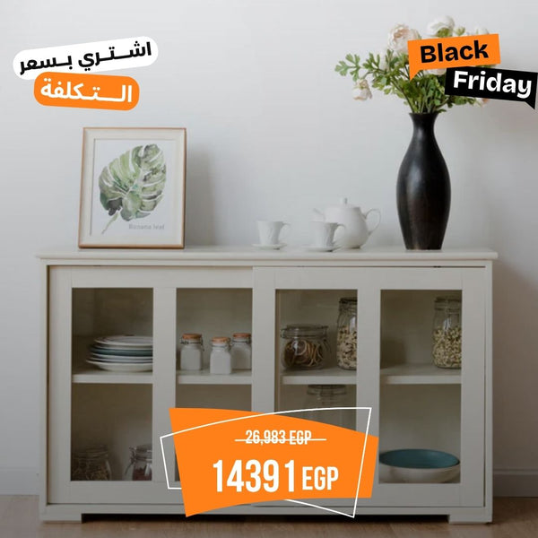 Beech wood buffet and counter - OHA-088