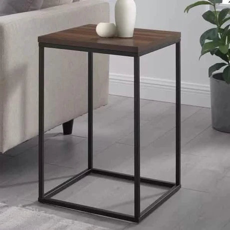 Side table made of MDF wood and metal - WAF-050