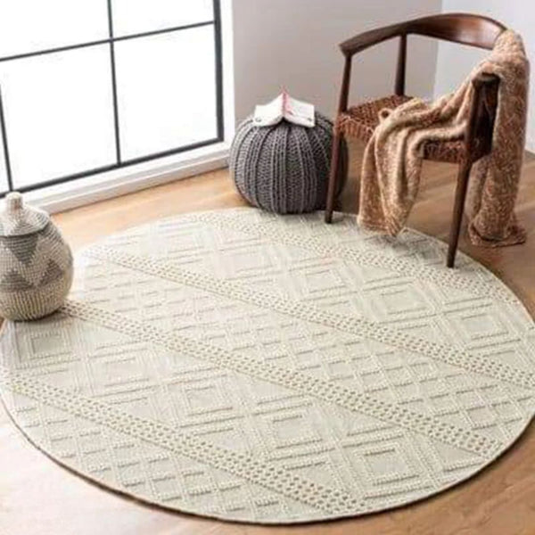 Handmade pure wool rug - 150x150cm - LUS-217