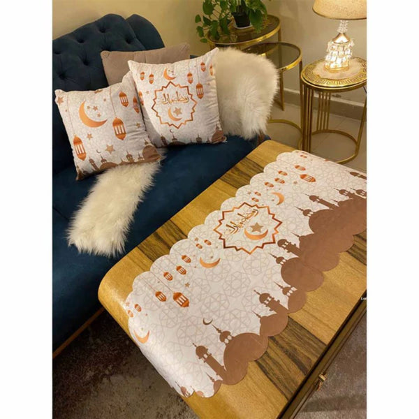 Set of 2 Cushion Covers and Velvet Bedspread - RAZ-186